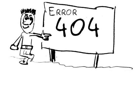 簡筆畫404頁面模板
